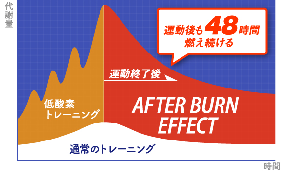 運動後も続くカロリー消費
